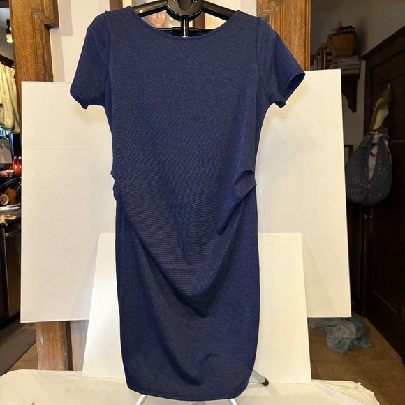 Pink Blush Women's Casual Short Sleeve Blue Maxi Dress XL NEW - Picture 1 of 8